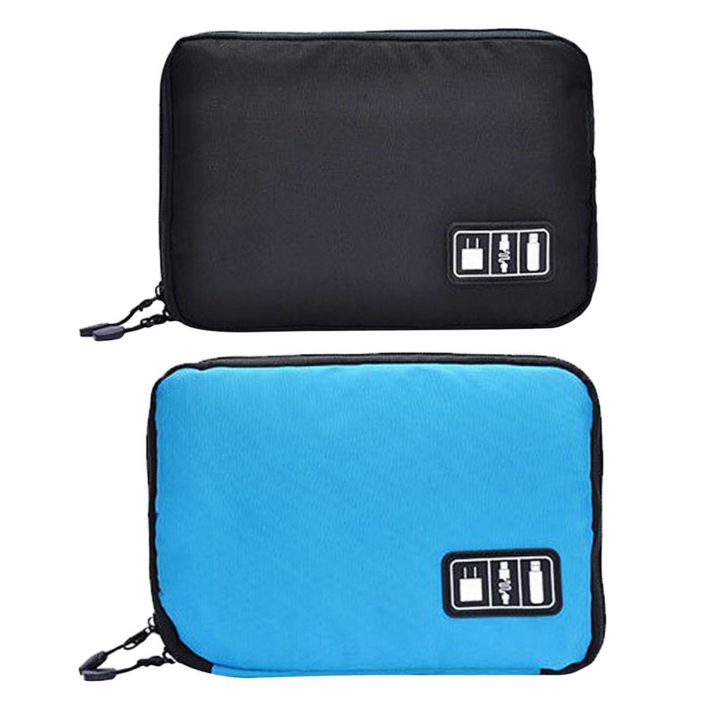 Portable Case Pouch Storage Bag For Earphone Data Cable Charger USB