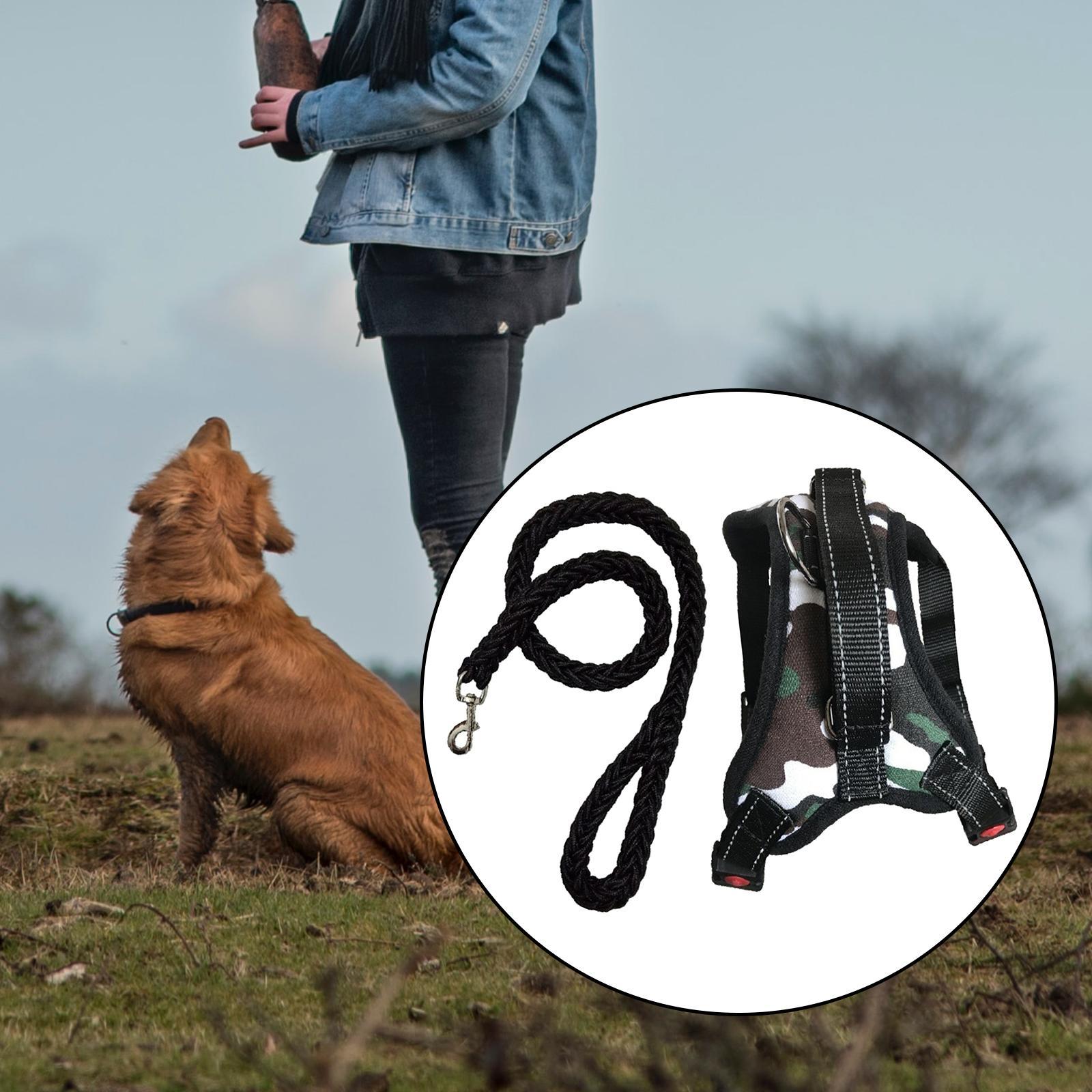 Dog Harness and Dog Leash Reflective Pet Chest Strap Comfortable for Walking M