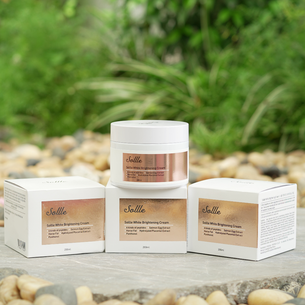 Kem Dưỡng Trăng Da Body Sollle Hàn Quốc Hỗ Trợ Giúp Trăng Da,Bật Tông,Chống Nắng Hũ 200ml