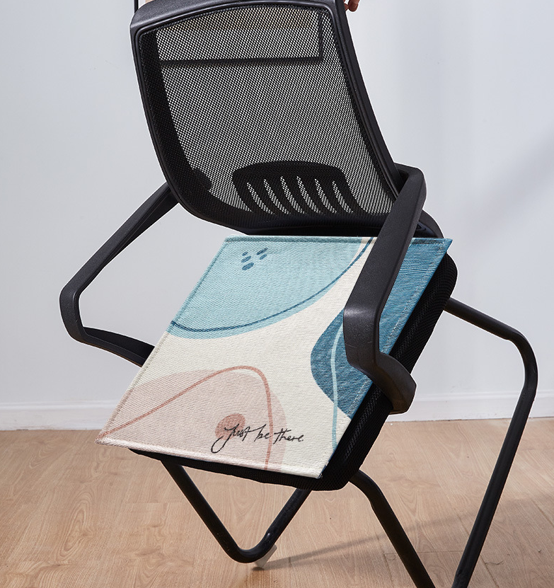 Đệm lót ghế, gối tựa lưng vải lụa băng điều hòa mùa hè 3D
