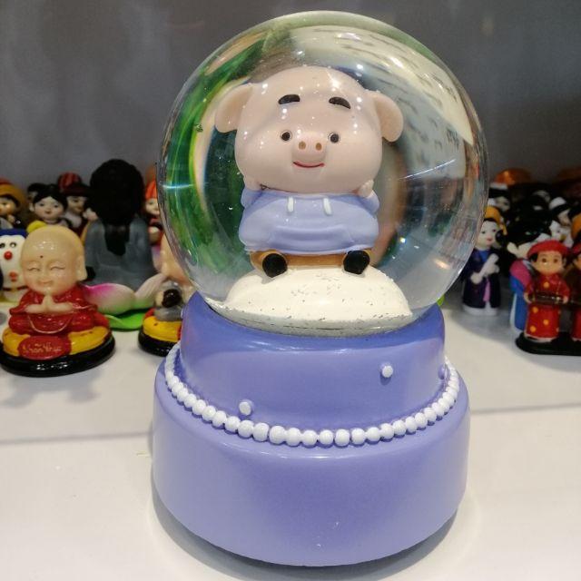 QUẢ CẦU TUYẾT SIZE ĐẠI CAO 16CM