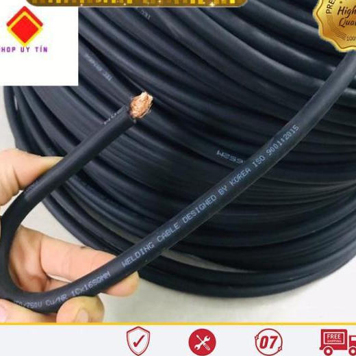 Dây cáp hàn 16mm cao su mềm lõi đồng