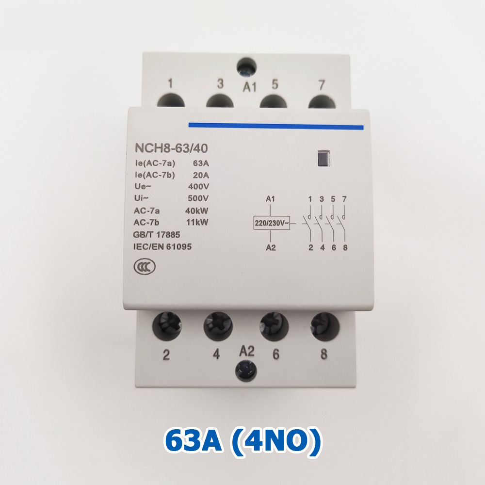 Khởi Động Từ  4P 400V 2NO-2NC/4NO loại 25A và 63A