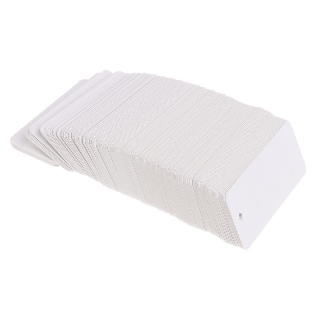 200 Pcs Blank Clothing  Tag Gift Label Card for Business and Domestic