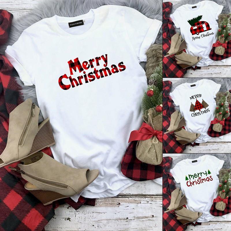 Áo thun nam nữ in hình giáng sinh cổ tròn form rộng vải mềm mại - Quà tặng Noel