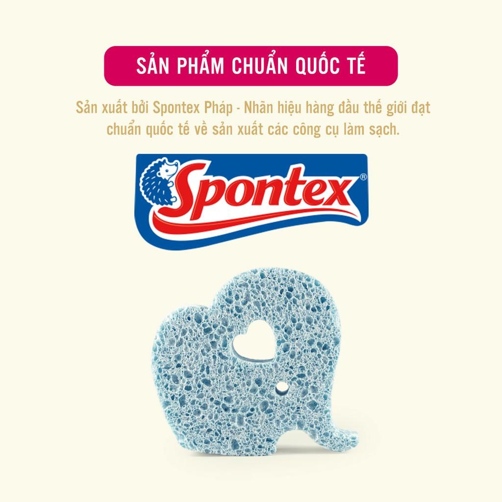 Miếng tắm bọt biển Cellulose tự nhiên Mamamy, tẩy da chết, an toàn cho trẻ sơ sinh