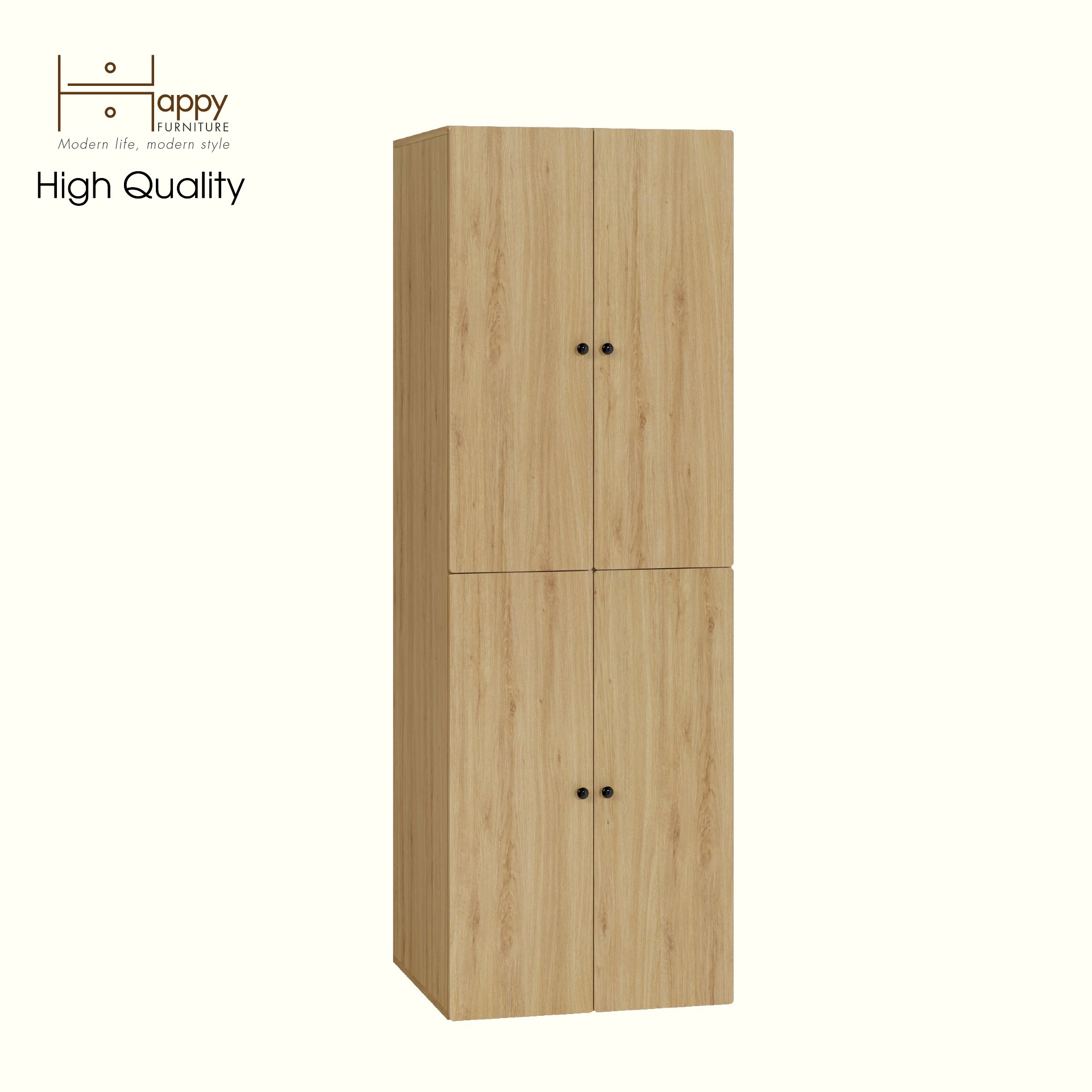 [Happy Home Furniture] SCANDINA, Tủ quần áo 4 cánh mở ,60cm x 57cm x 180cm ( DxRxC), TCM_092