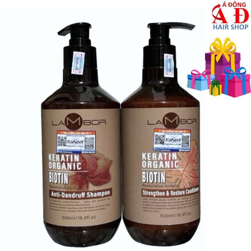 Dầu Gội Xả Lambor Biotin Sạch Gàu Ngứa, ngăn ngừa rụng tóc
