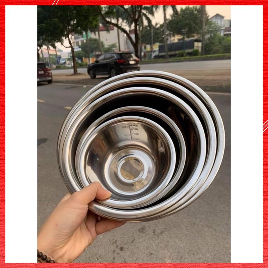 Tô Inox 304 Cách Nhiệt Cao Cấp Hàng Nhật Bản Bền Đẹp Không Gỉ Set 5 Món Đầy Đủ Kích Thước Tiện Lợi