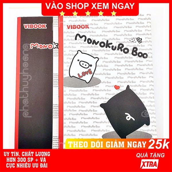 Tập 200 trang, tập sinh viên con heo Monokuro Boo loại tốt giá sỉ