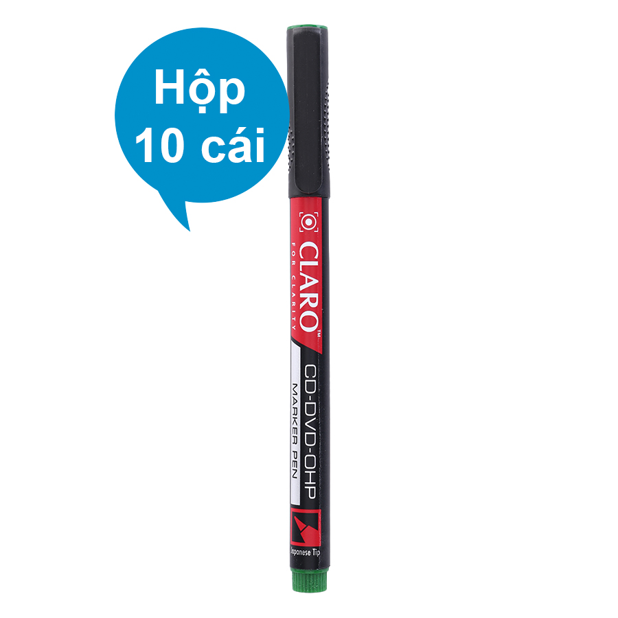 Hộp 10 Bút Lông Dầu Cd Claro Cl-0927