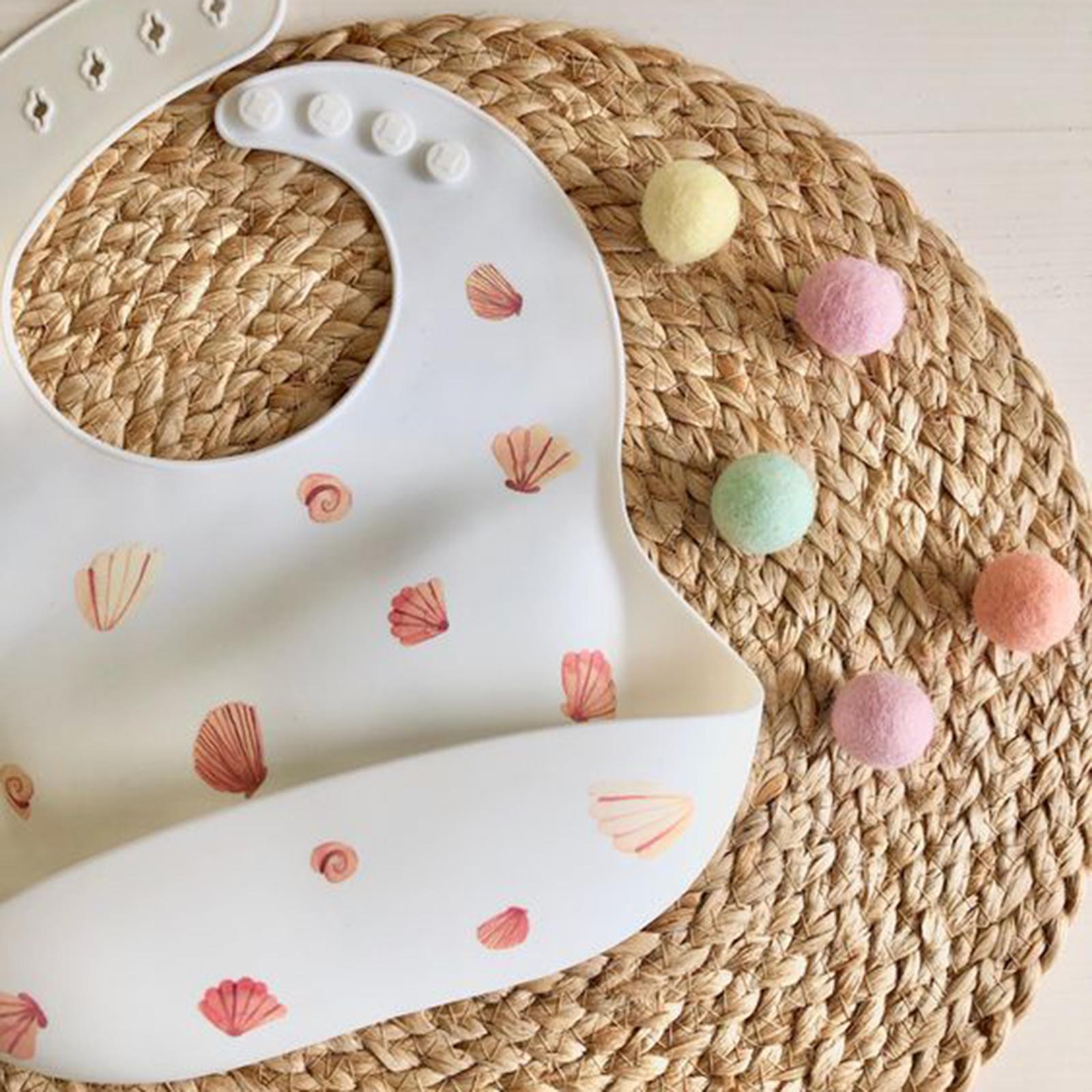 Baby Bibs Waterproof Silicone Bibs for Babies & Toddlers BPA Free with Food Catcher Pocket