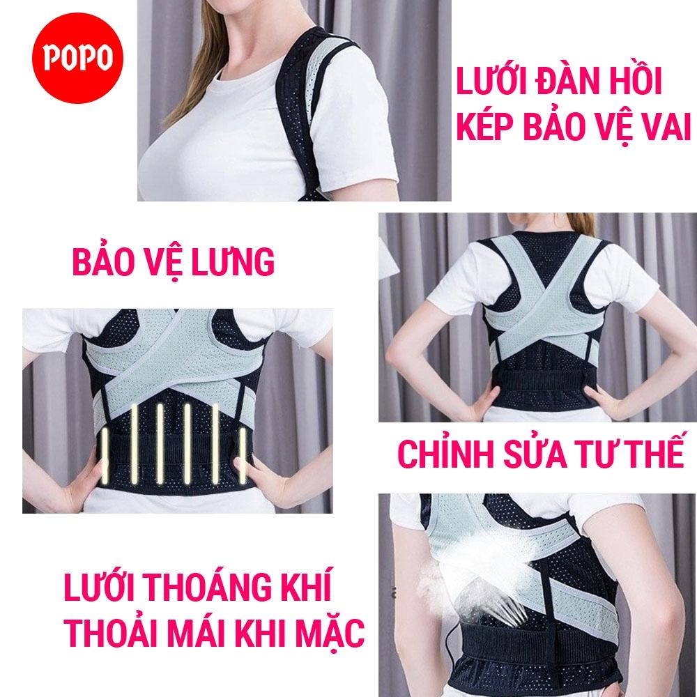 Đai chống gù lưng, bảo vệ lưng dành cho nam và nữ, điều chỉnh tư thế hiệu quả giúp massage thư giãn SPORTY