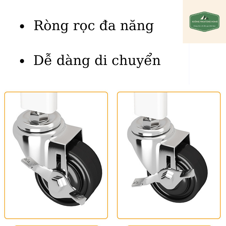 Kệ Sắt Đa Năng 3 Tầng Gấp Gọn - Xe Đẩy Đồ Tiện Lợi Không Cần Lắp Đặt - Phong Cách Hiện Đại Đa Năng