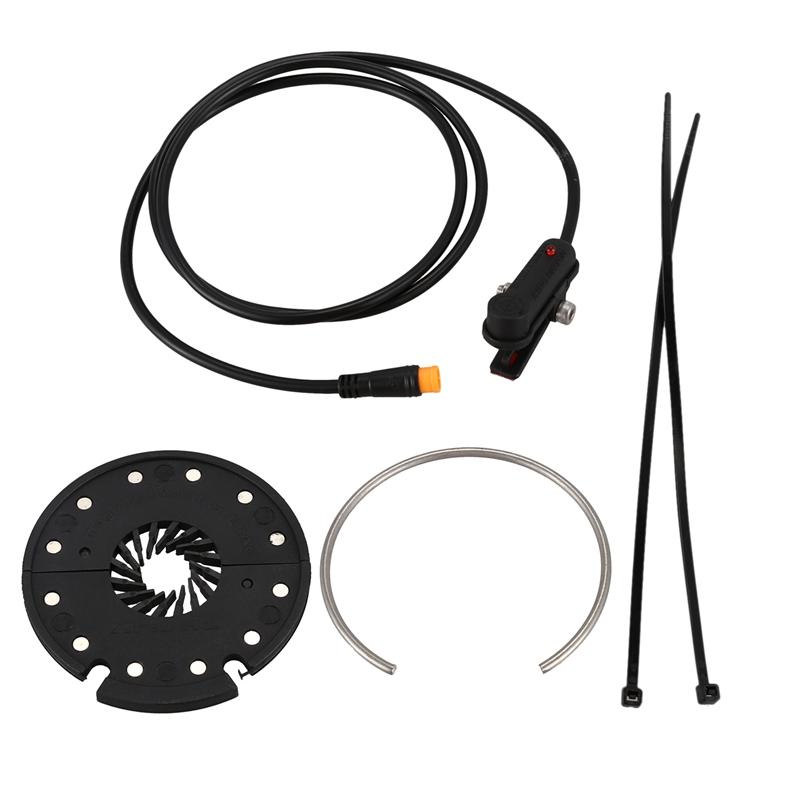 MAC-P12L cảm biến công suất xe đạp điện Bàn hỗ trợ cảm biến đôi cảm biến Hall Power Sợi phụ Phụ kiện chuyển đổi xe đạp Màu sắc: Đen: Đen