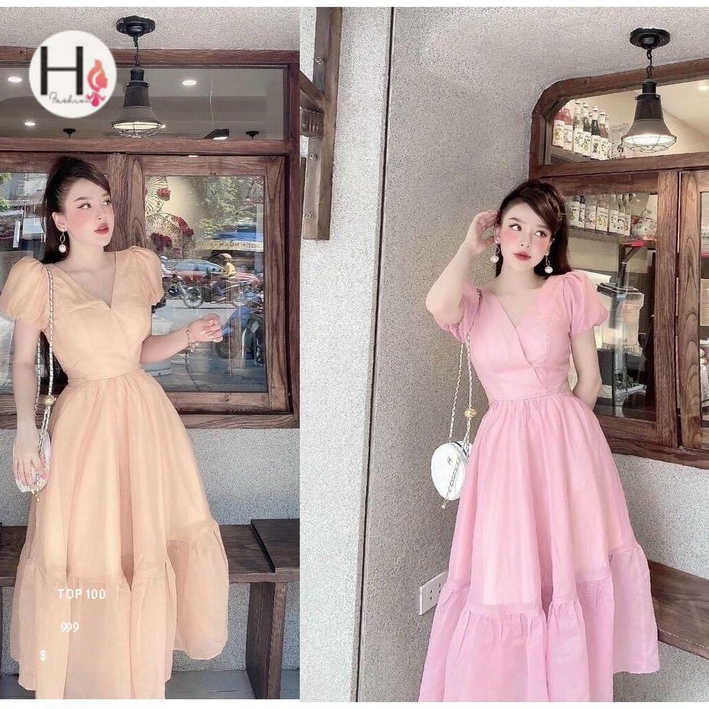 ĐẦM MAXI VOAN HỞ EO XINH XẮN