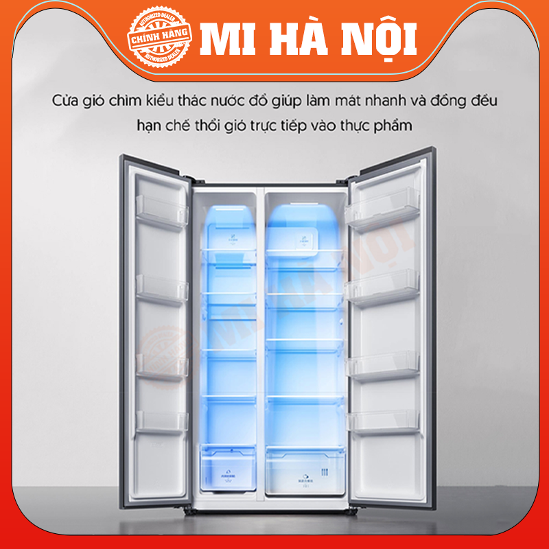 Tủ lạnh side by side Xiaomi Mijia 536L kết nối app thông minh - Hàng chính hãng