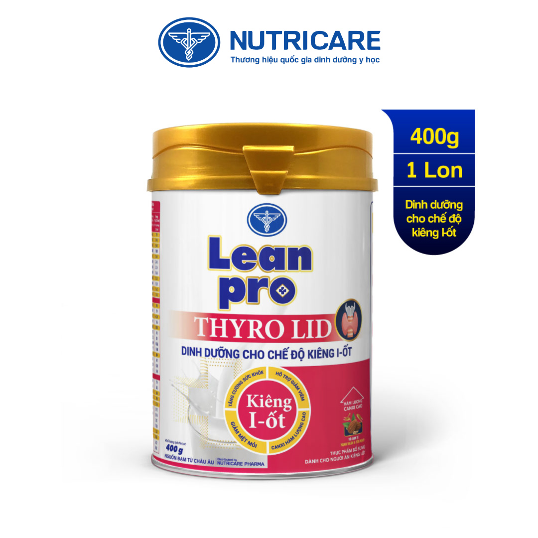 01 lon sữa Leanpro Thyro LID 400g - Sữa dành cho bệnh nhân kiêng I-ốt, cường tuyến giáp