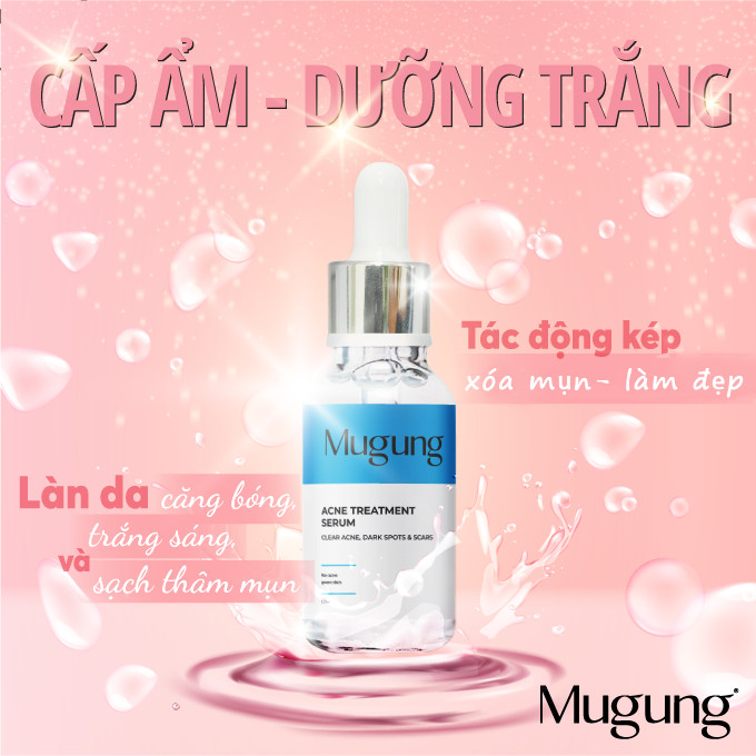 Mugung Korea Serum ngăn ngừa tất cả các loại mụn cứng đầu không bong da giúp cho làn da đep tự tin hơn