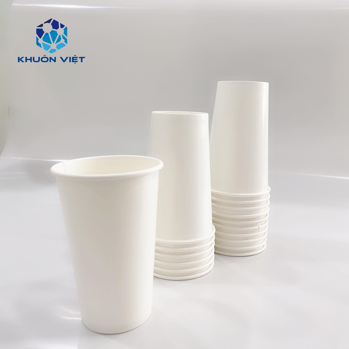 Ly giấy 16oz~472ml - Lốc 50 ly giấy trơn