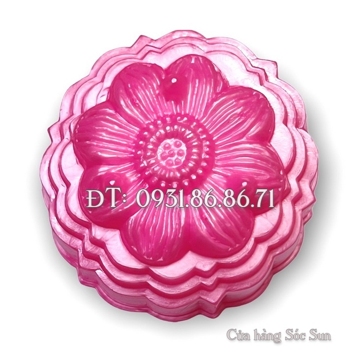Khuôn rau câu trung thu hoa cúc nhật loại 10 cm – Mã số 1868