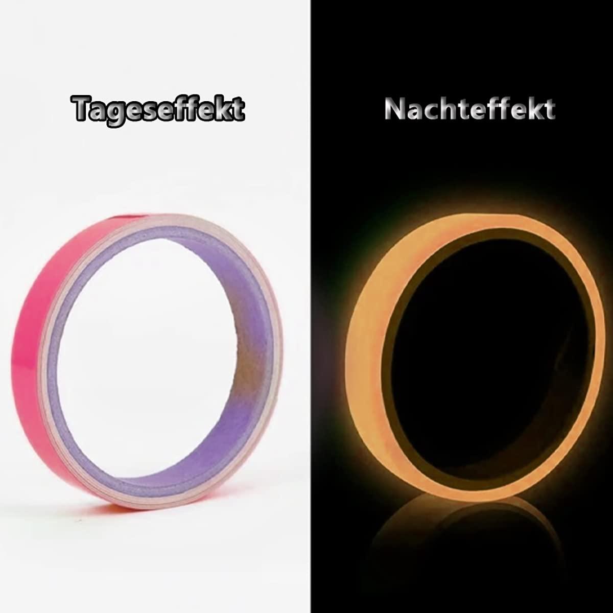 3 miếng 10 mm tự dính dính huỳnh quang băng dính Waterproof Waterproo