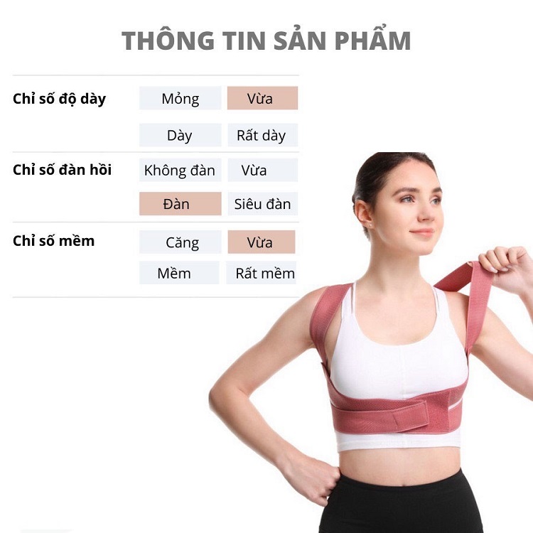 Đai Chống Gù Lưng DCG04 Đai Bảo Vệ Vòng 1 Cho Cả Nam Và Nữ, Cải Thiện Chuẩn Vóc Dáng