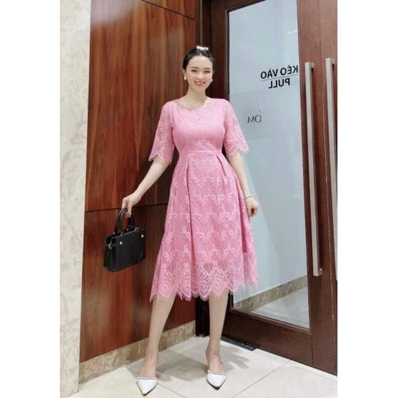 ĐẦM XÒE REN GỢN SÓNG TAY LỠ