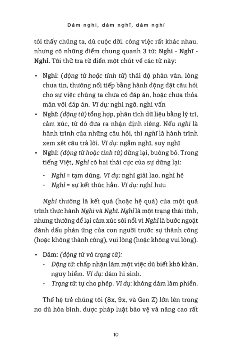 Dám Nghi, Dám Nghĩ, Dám Nghỉ - Góc Nhìn Cuộc Sống Và Việc Làm Từ Th Mekong Đếnung Lũng Silicon _TRE
