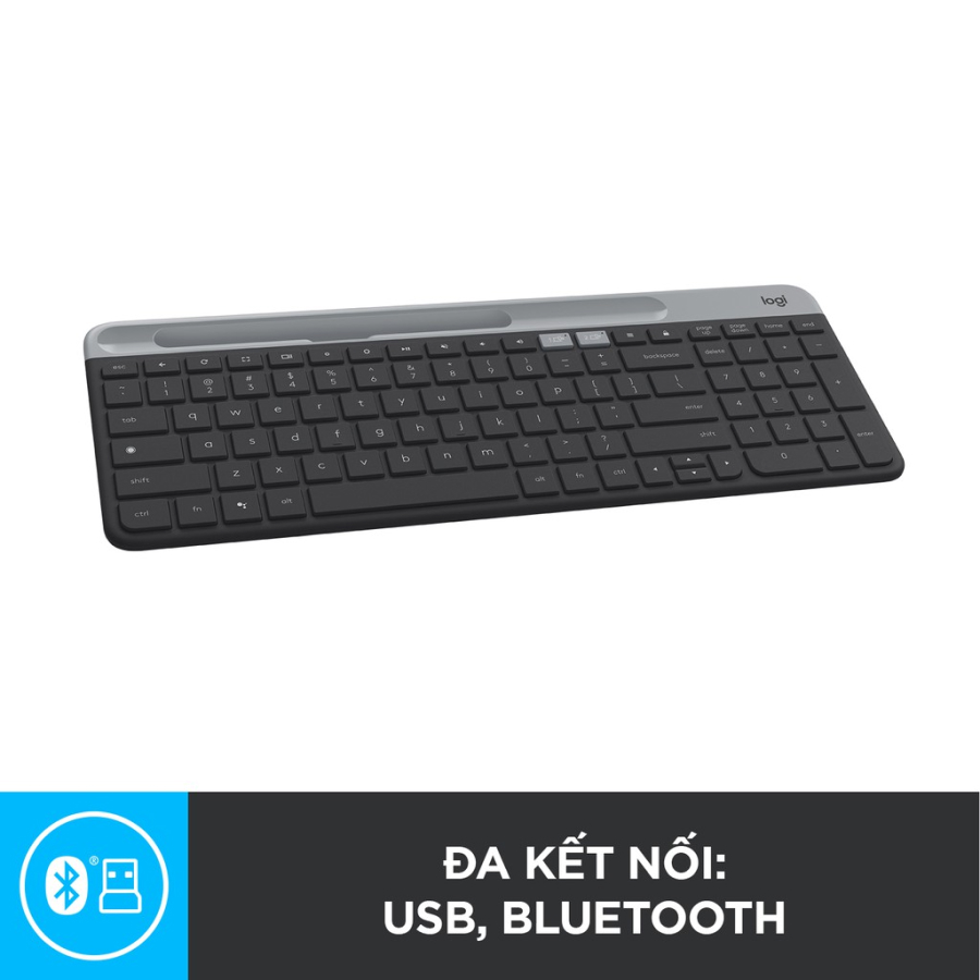 Bàn Phím Bluetooth Logitech K580 Slim Không Tiếng Ồn Kết Nối Đa Thiết Bị - Hàng Chính Hãng