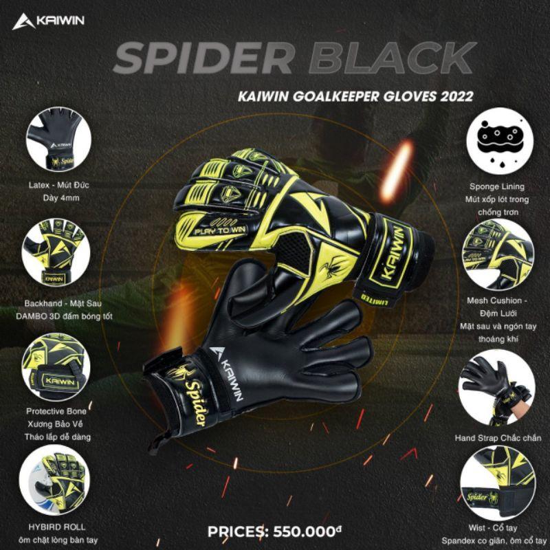 Găng tay thủ môn Kaiwin Spider 2022 có xương trợ lực