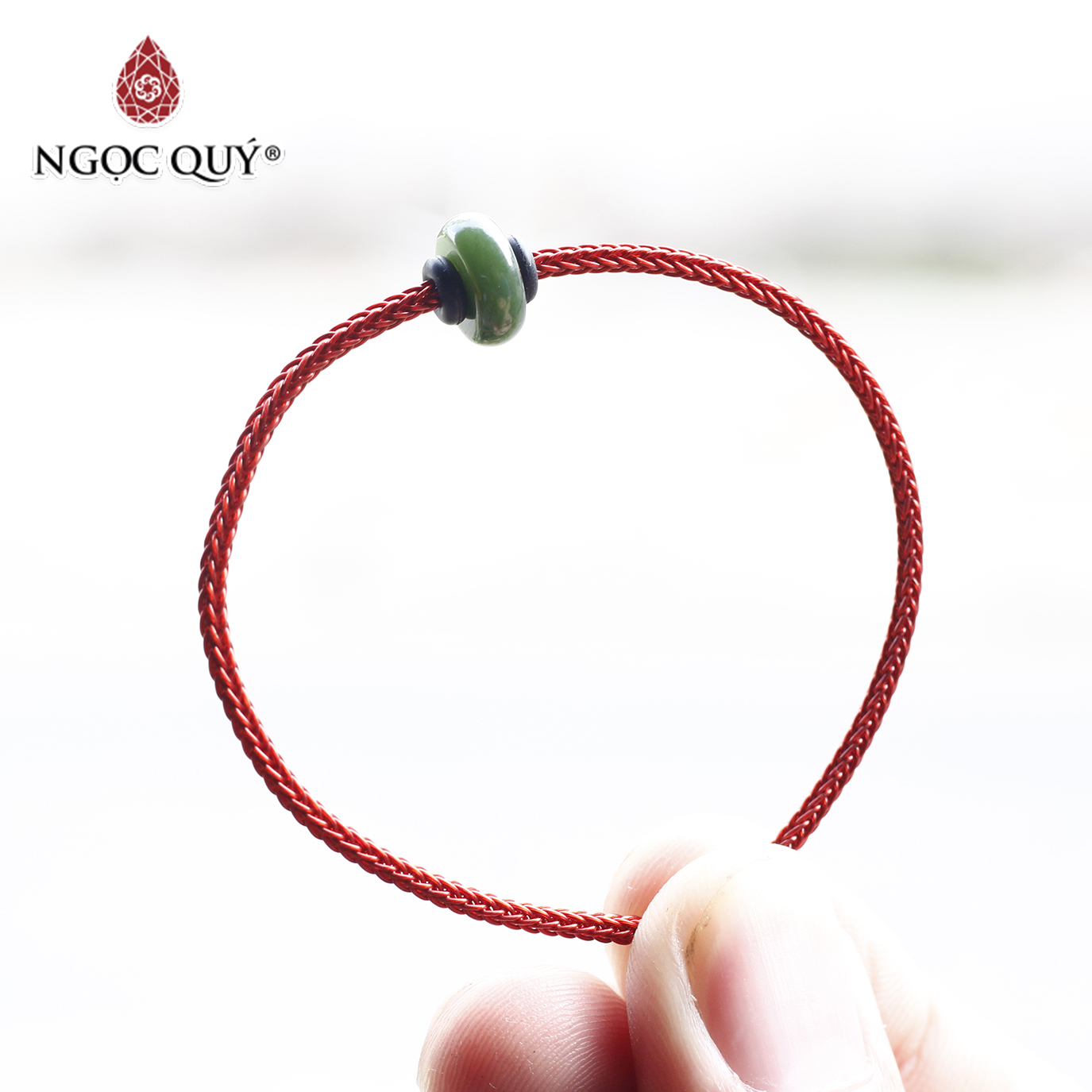 Vòng tay đồng điếu ngọc bích mệnh hỏa, thổ - Ngọc Quý Gemstones