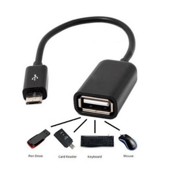 Cáp kết nối OTG Android Micro USB cổng truyền dữ liệu và cắm chuột phím cho điện thoại