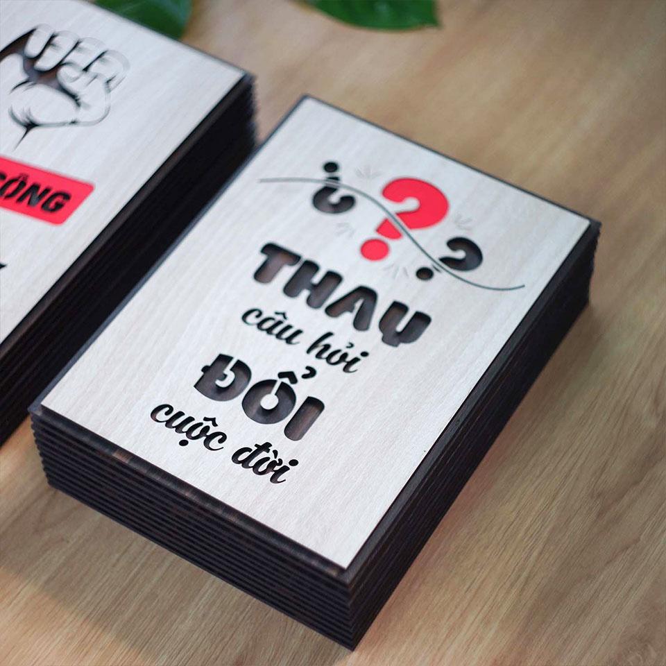 Tranh slogan treo tường TBIG126 - Trang động lực thay đổi câu hỏi đổi cuộc đời