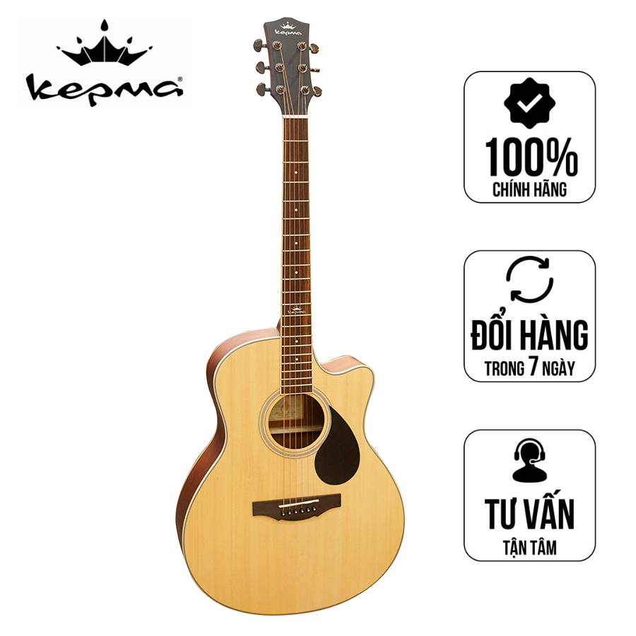 Đàn Guitar Acoustic Kepma A1C  chất lượng cao- Tặng Kèm Đầy Đủ Phụ Kiện Bao Đàn , Capo, Pick