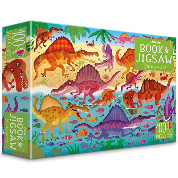 Usborne Book And Jigsaw Dinosaurs