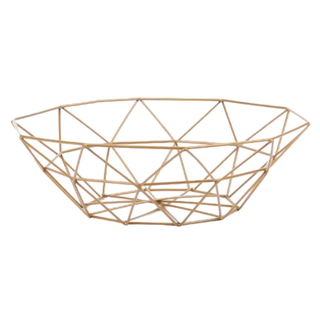 Metal Wire Fruit Snacks Basket Stand for Kitchen -Size S