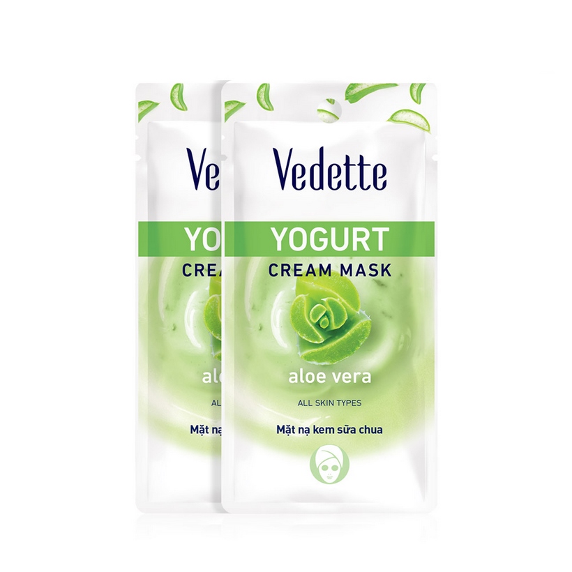 Mặt nạ sữa chua nha đam Vedette Yogurt Mask Aloe 10ml