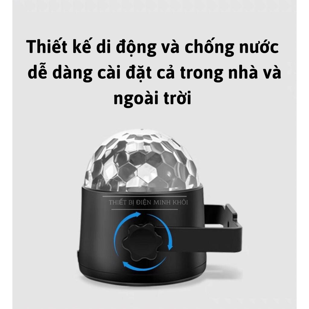 Đèn Led Xoay 7 Màu Pha Lê Trang Trí Karaoke, Sân Khấu, đèn nháy quẩy vũ trường