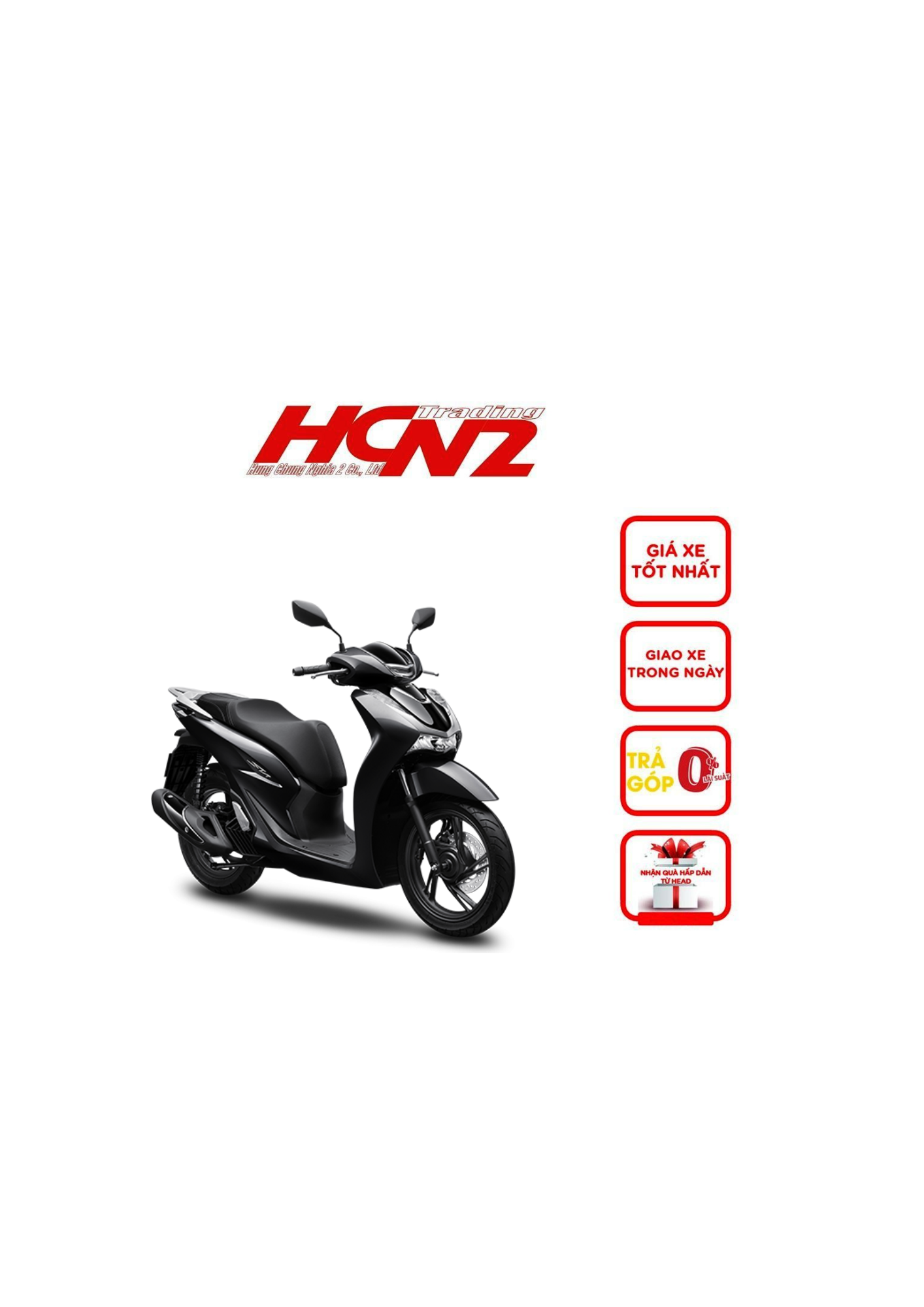 HONDA SH125 ĐEN PHANH CBS