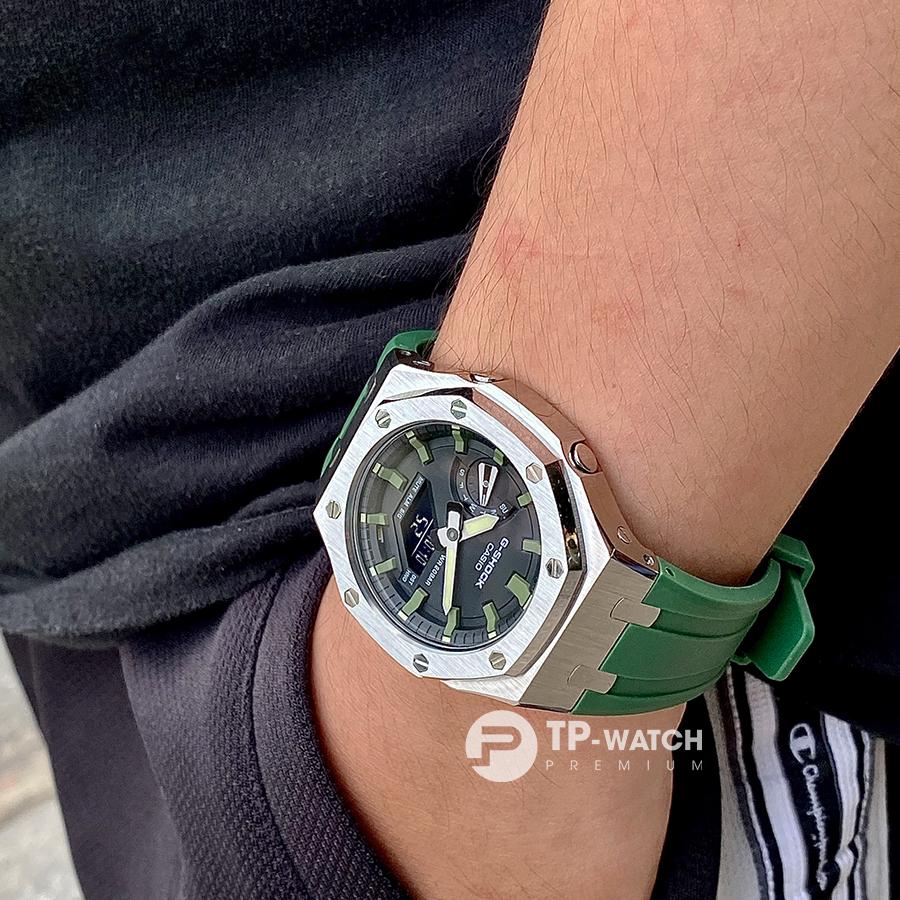 Đồng Hồ Nam Dây Nhựa Casio G-Shock GA-2110SU-3A AP Custom &quot;The Hulk&quot; Royal Oak