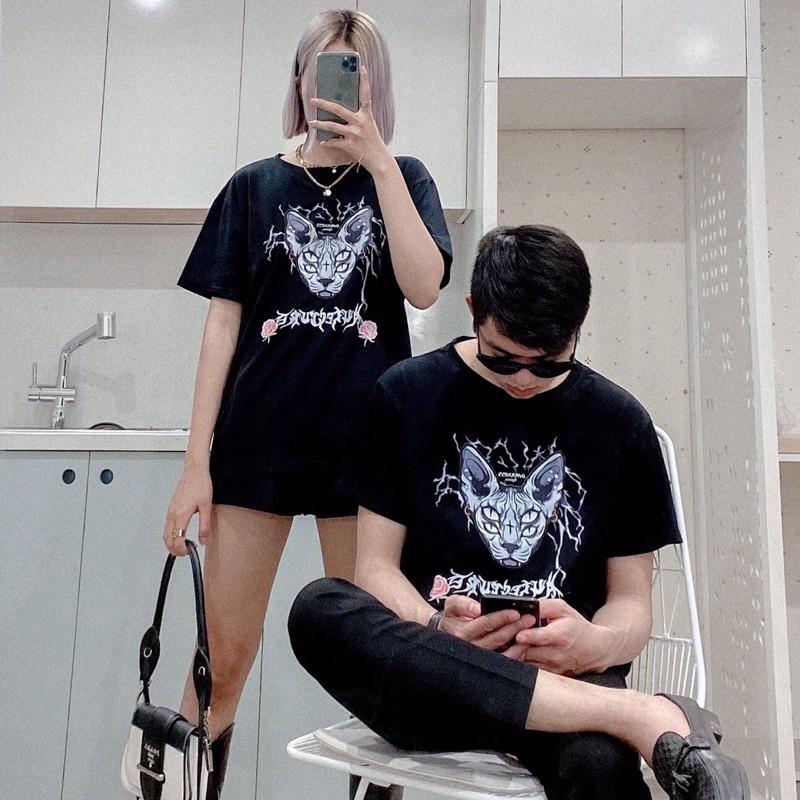Áo Phông Rộng Dáng Unisex Cho Cả Nam Và Nữ - Áo Thun Thiết Kế In 5D - Chất Vải Cotton Cao Cấp Dày Dặn Mặc Cực Thích T5