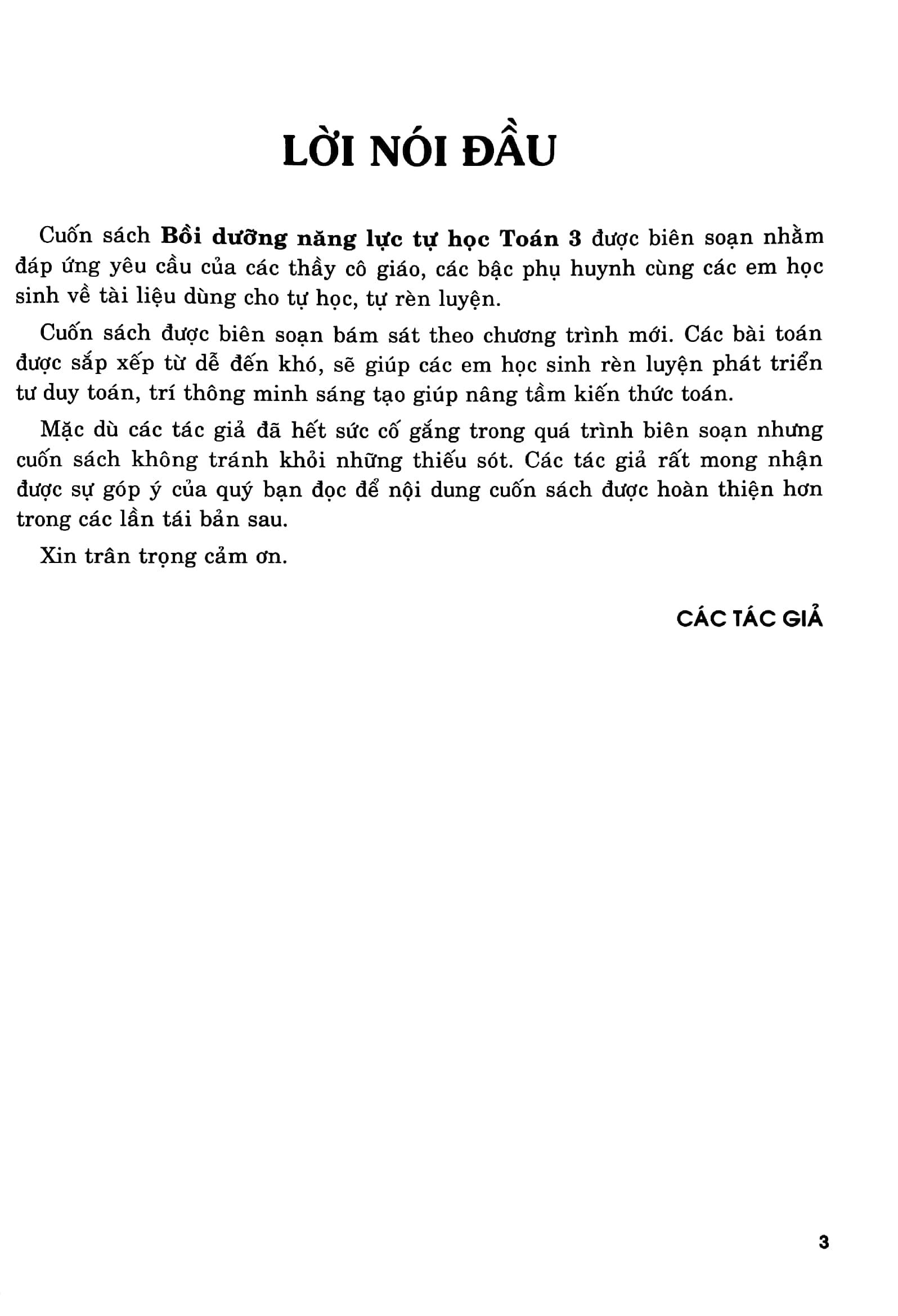 Bồi Dưỡng Năng Lực Tự Học Toán 3 (NângTầm Kiến Thức - Phát Triển Tư Duy)