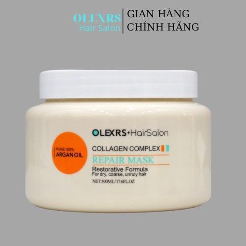 Kem ủ tóc phục hồi siêu mượt Olexrs Hair Salon Luxury Repair Mask 500ML