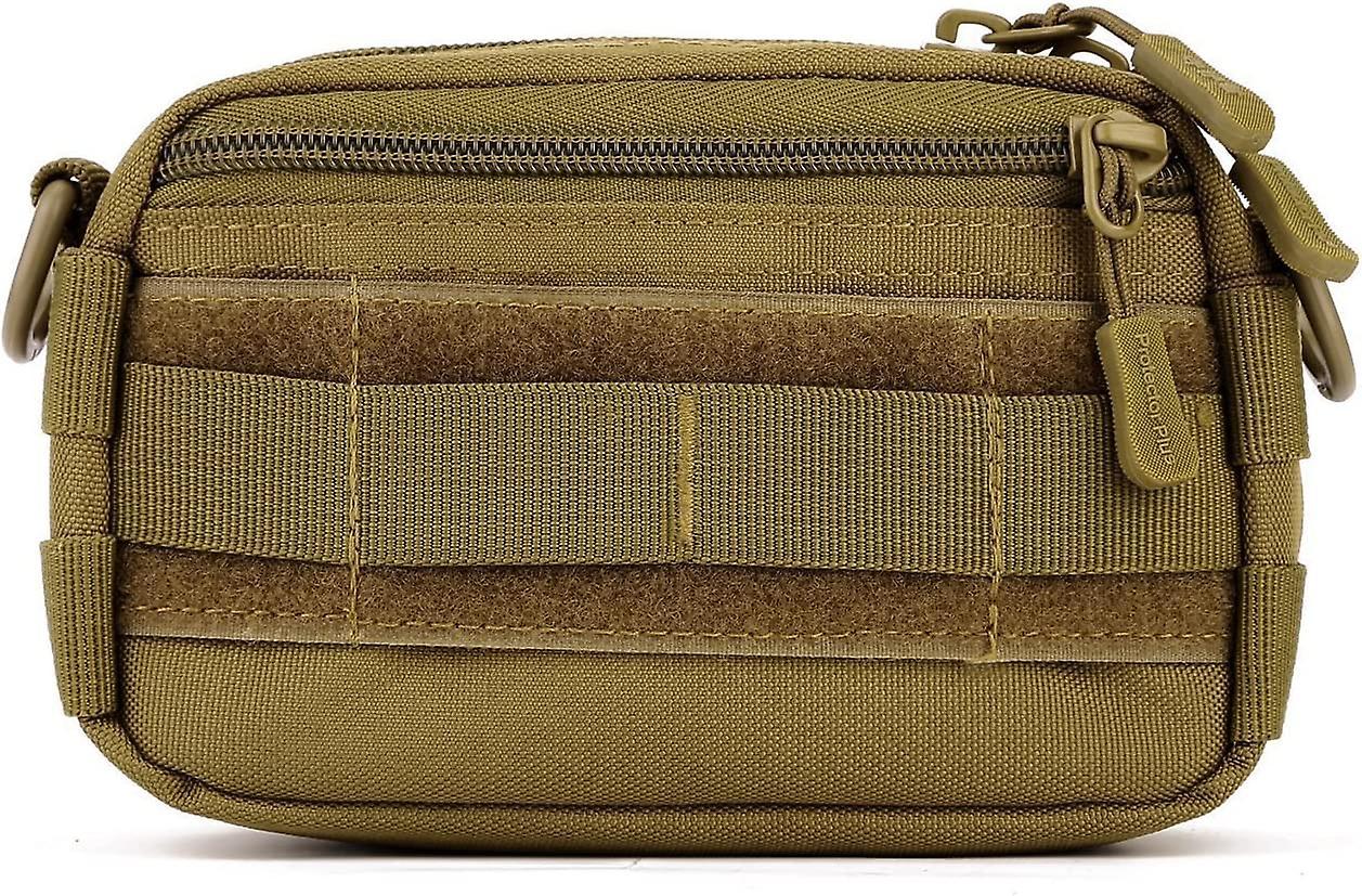 Túi nhỏ mềm mại Tiện ích chiến thuật Pocket EDC Túi đựng túi quân sự với dây đeo vai đa chức năng để cắm trại (Brown)