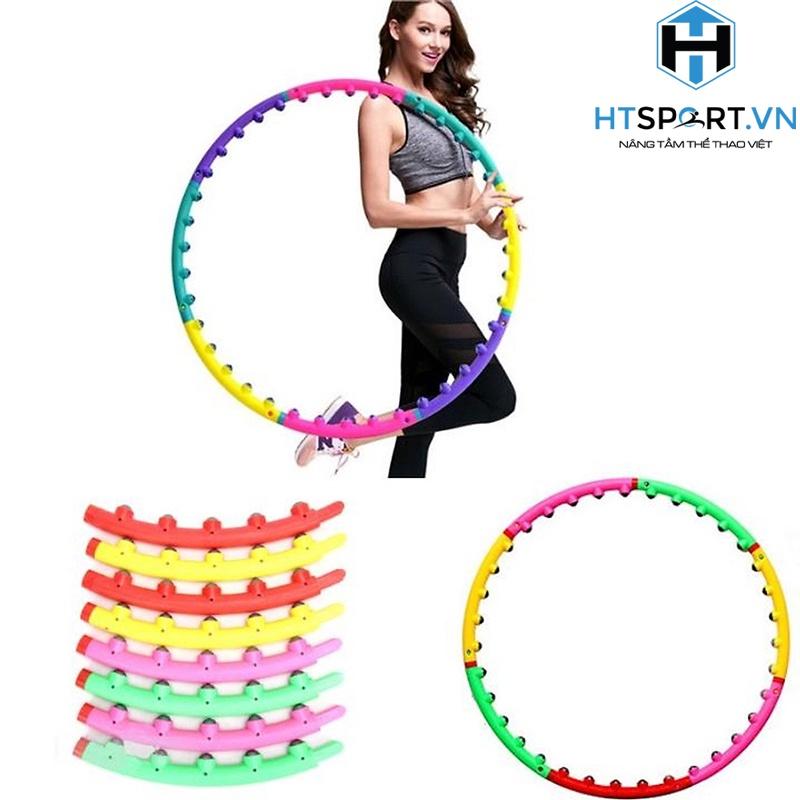 Vòng Lắc Eo, Vòng Lắc Hula Hoop Giãm Mỡ Bụng Eo Thon, Size Lớn Cao Cấp