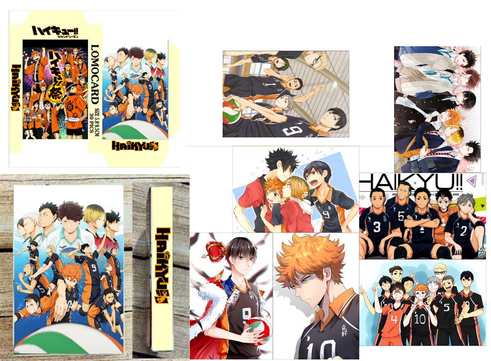 Hộp ảnh lomocard Haikyuu!! set 30 tấm ảnh khác nhau