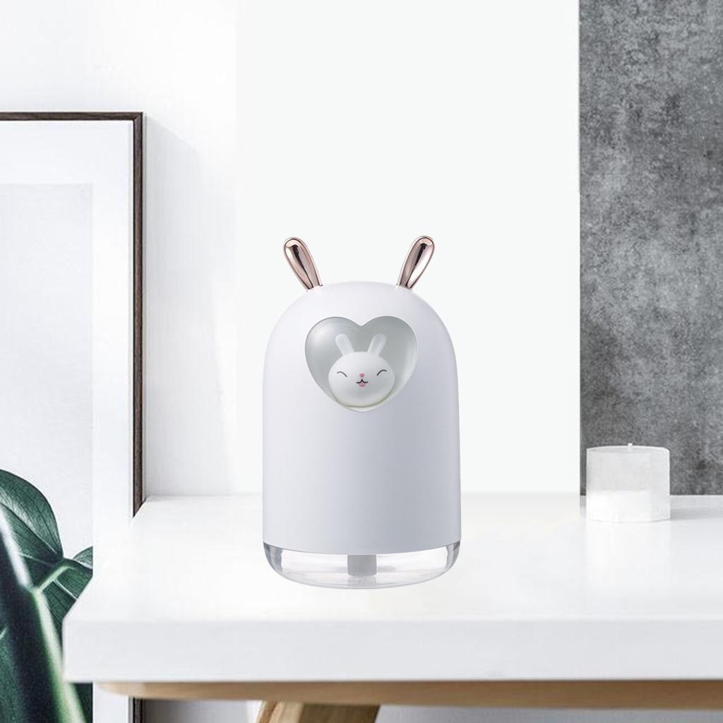 Cute Pet Air Humidifier 300ml Cool Mist Aroma Colorful LED Lamp for Office