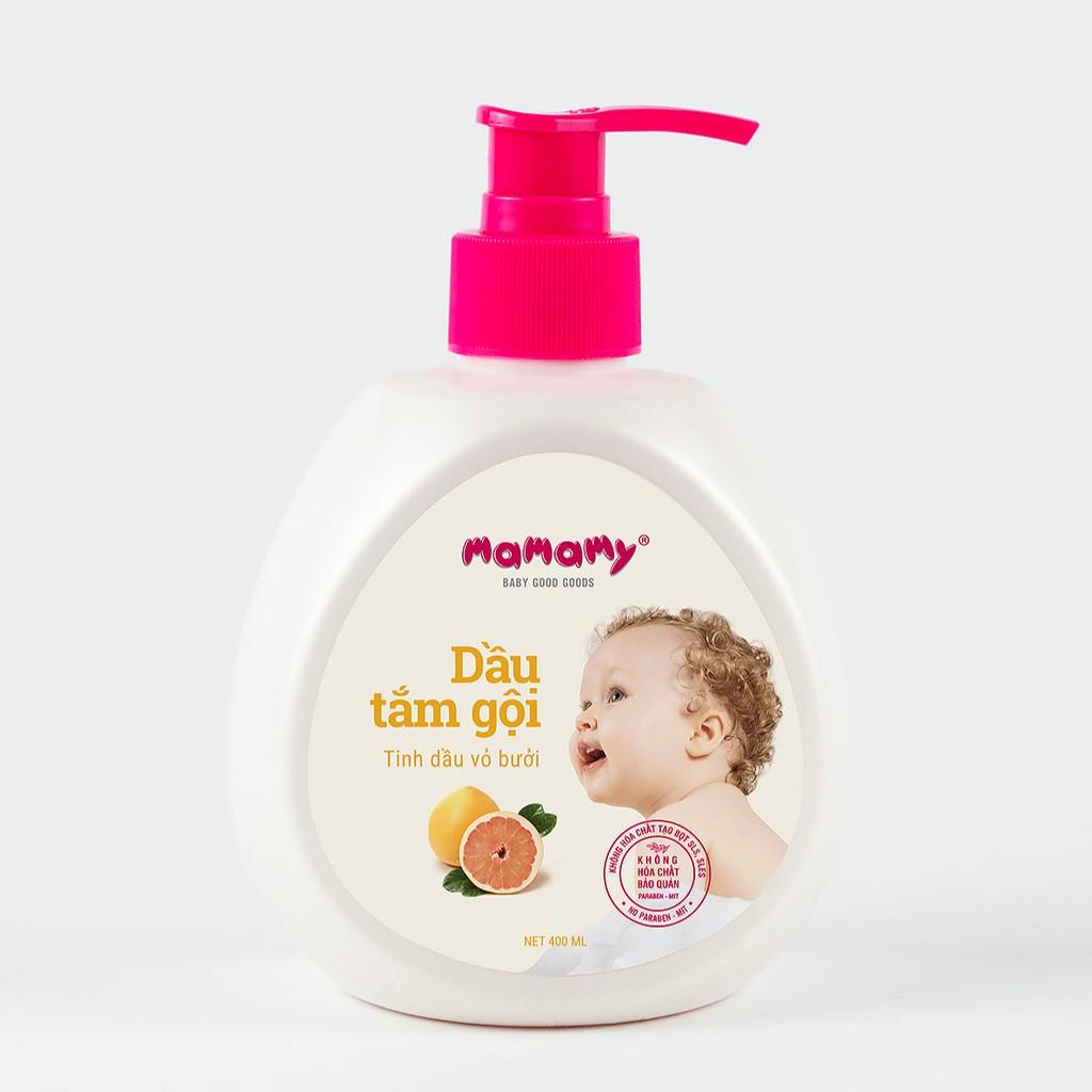 Dầu Tắm Gội Thiên Nhiên Mamamy 400ml