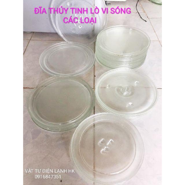 Đĩa thủy tinh đựng đồ ăn lò vi sóng các cỡ 24.5 - 25.5 - 27 - 28.5 - 31.5 cm lvs